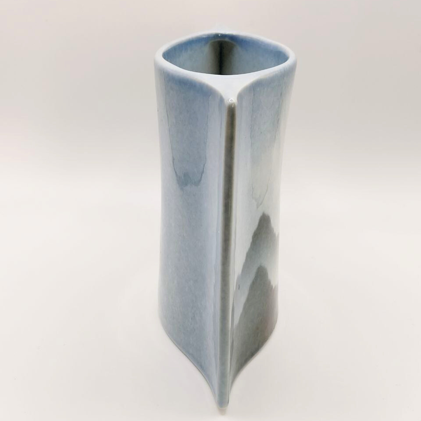 Vintage Virebent Rectangular Vase by Yves Mohy 15cm Tall