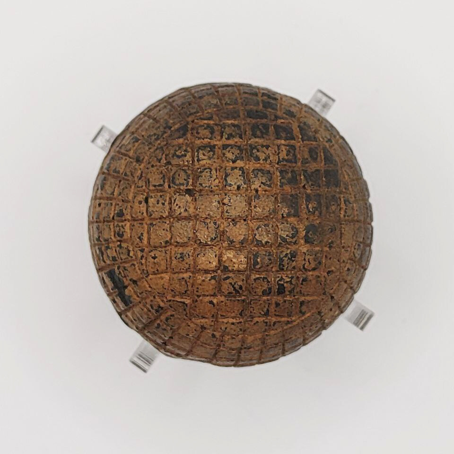 Antique gutta percha golf ball from the late 1800s. 