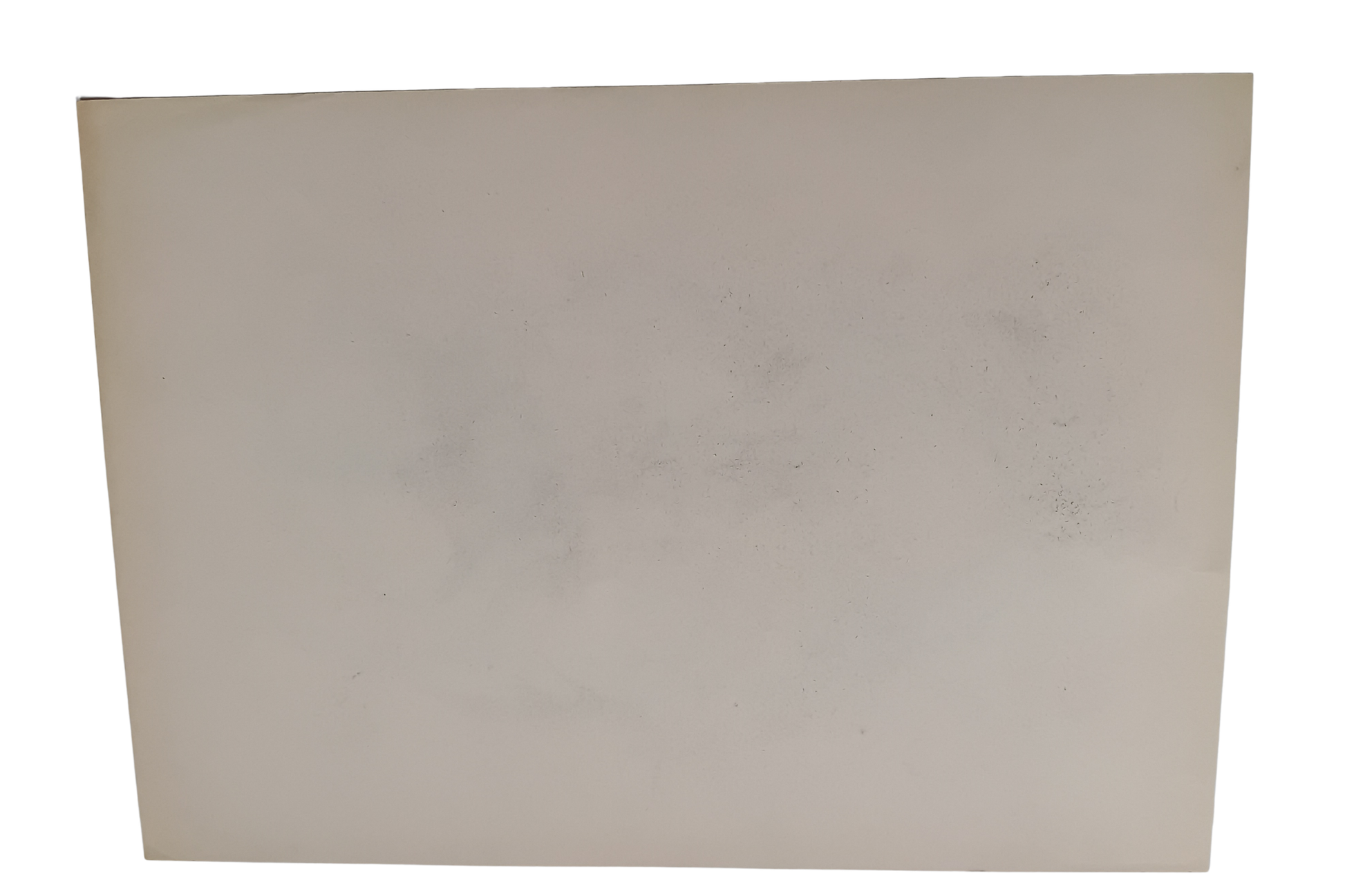 A blank, unadorned square card or board with a warm beige or off-white colour, shown against a plain white background.